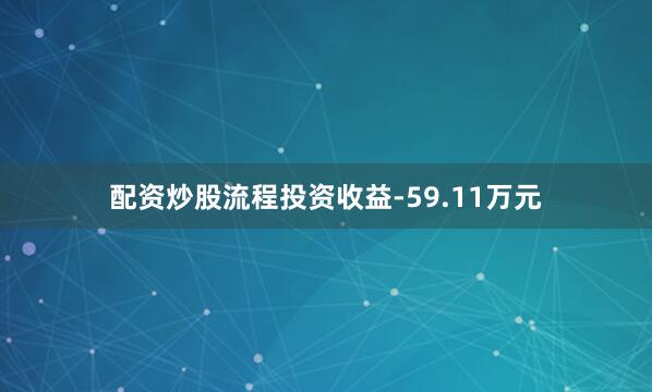 配资炒股流程投资收益-59.11万元